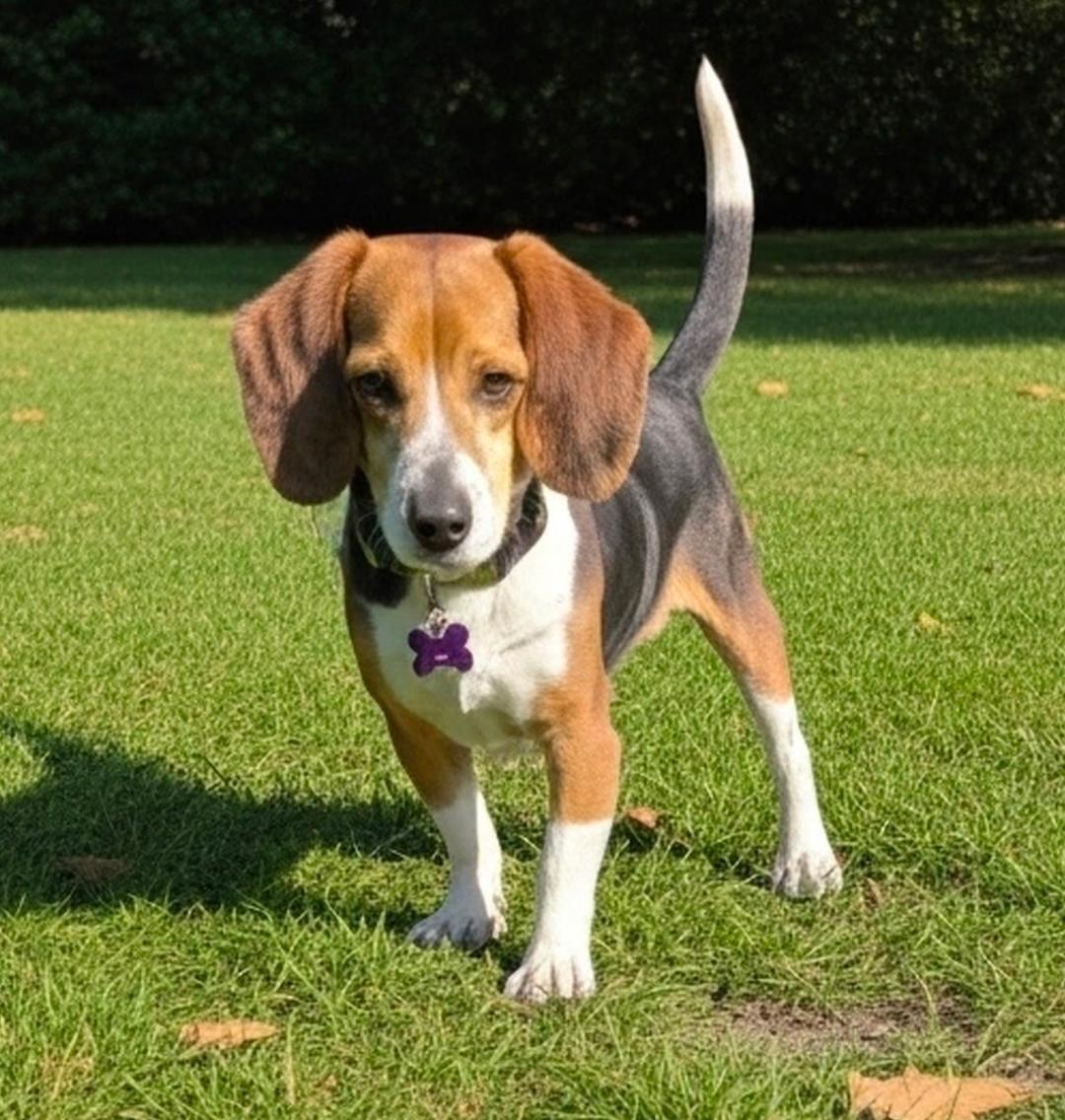 Jersey, ADOPTABLE, Adult Male Beagle.