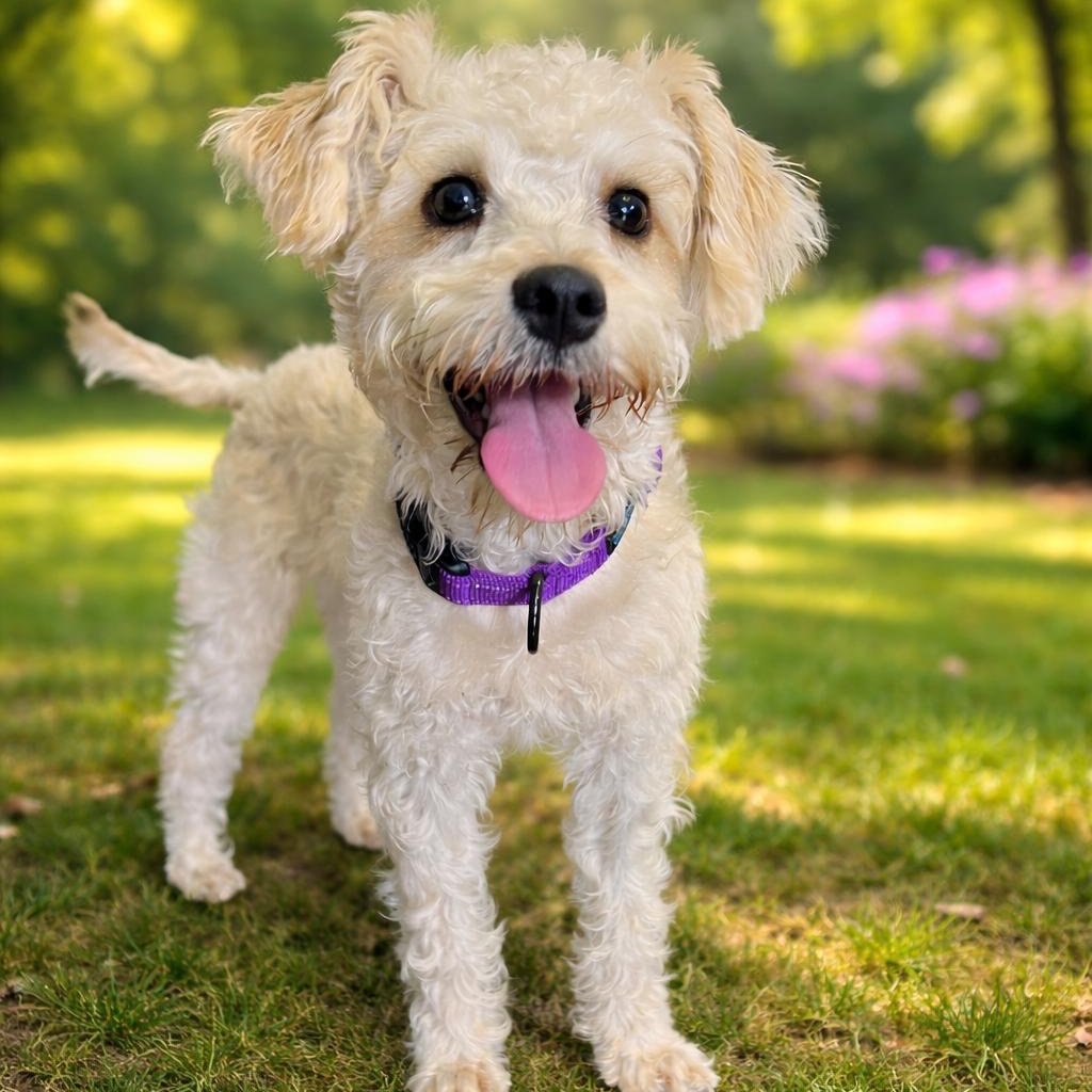 Penny Lane, adopted, Young Female Poodle & Schnauzer.