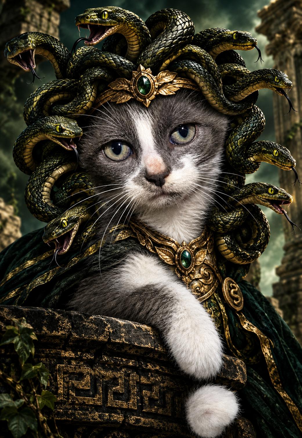 Enlarge "Medusa" The kitten guaranteed to mealt your heart and not turn you to stone, a Adoptable Domestic Short Hair in Elizabeth, PA image 2/5