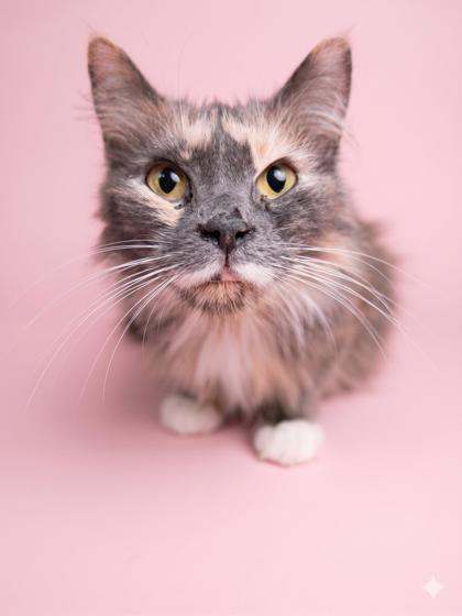 Gracie, Adoptable, Senior Female Domestic Long Hair & Domestic Short Hair.