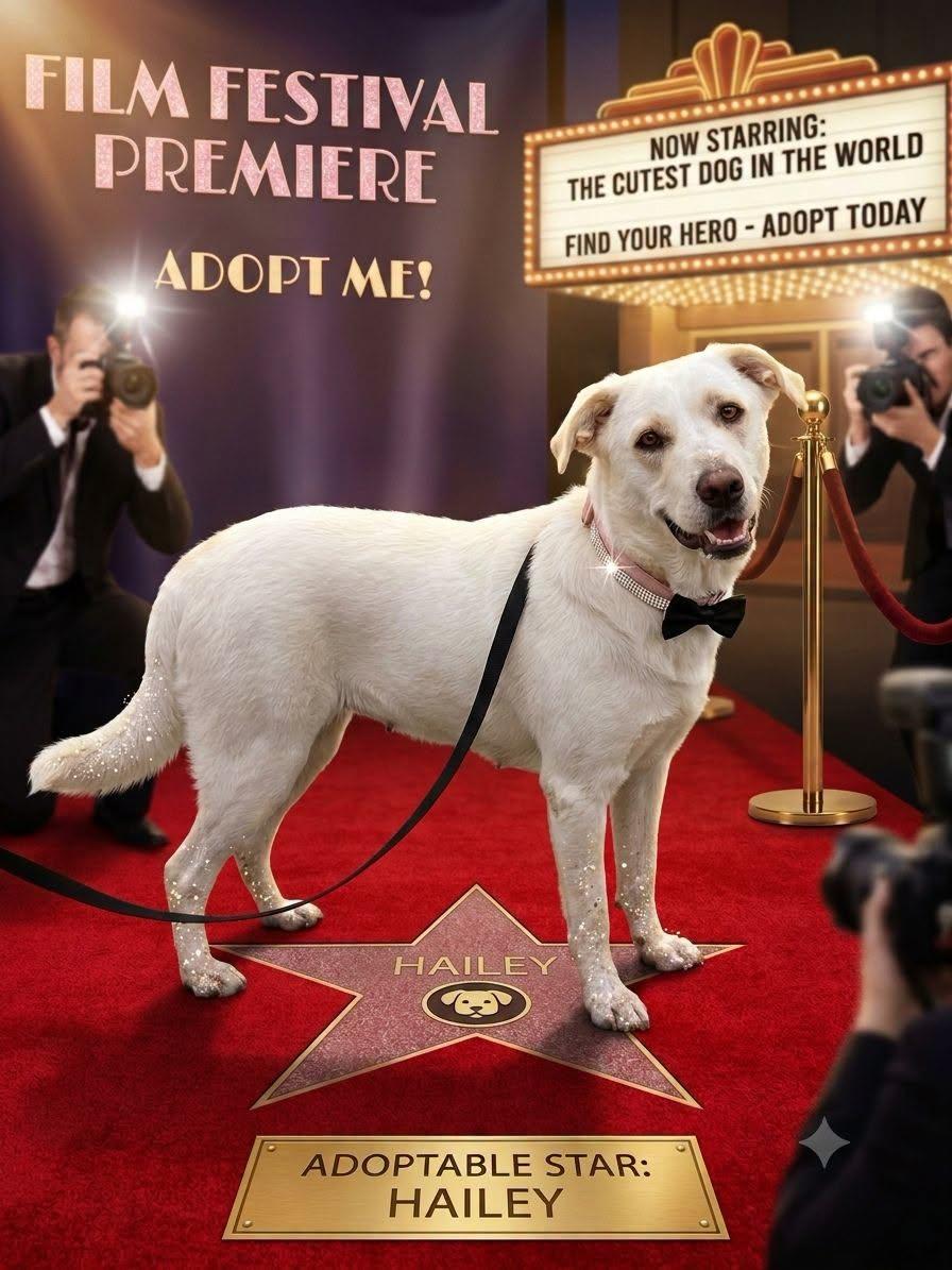 Hailey, Adopted, Adult Female Labrador Retriever & Great Pyrenees.