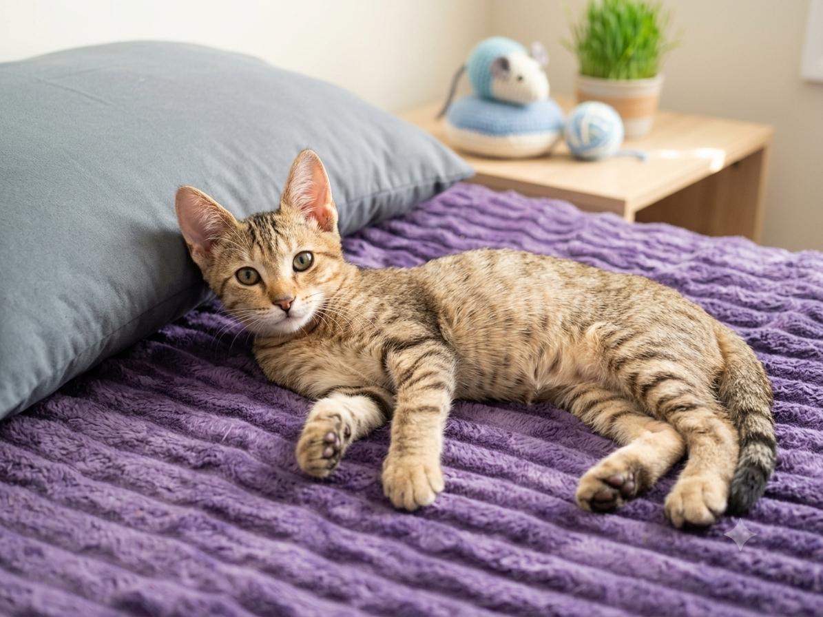 Ellis, Adopted, Kitten Female Tabby.