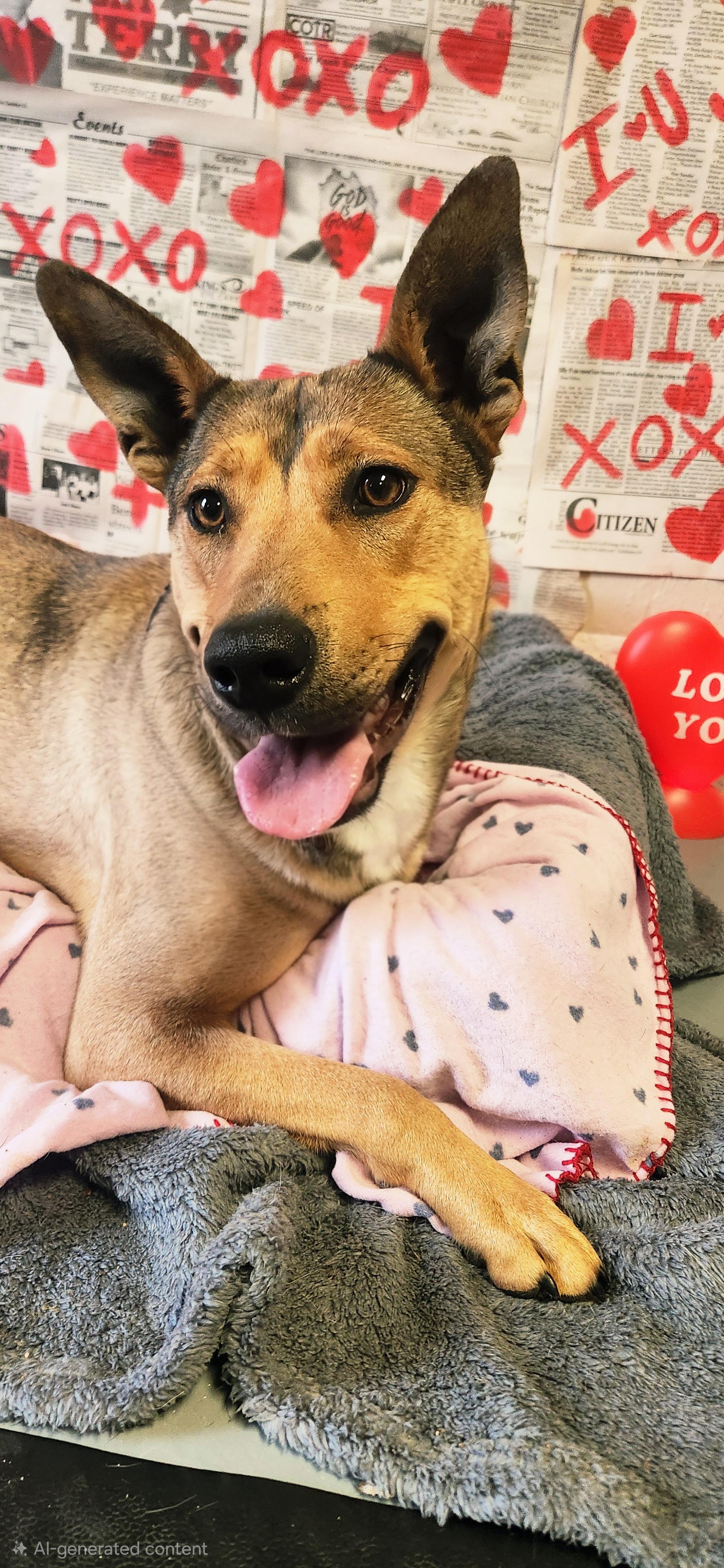 Saphire , adopted, Adult Female Shepherd.