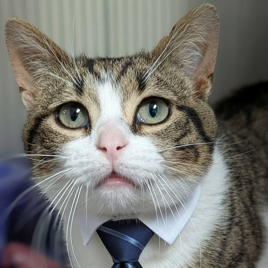 Tony, adopted, Young Male Tabby.