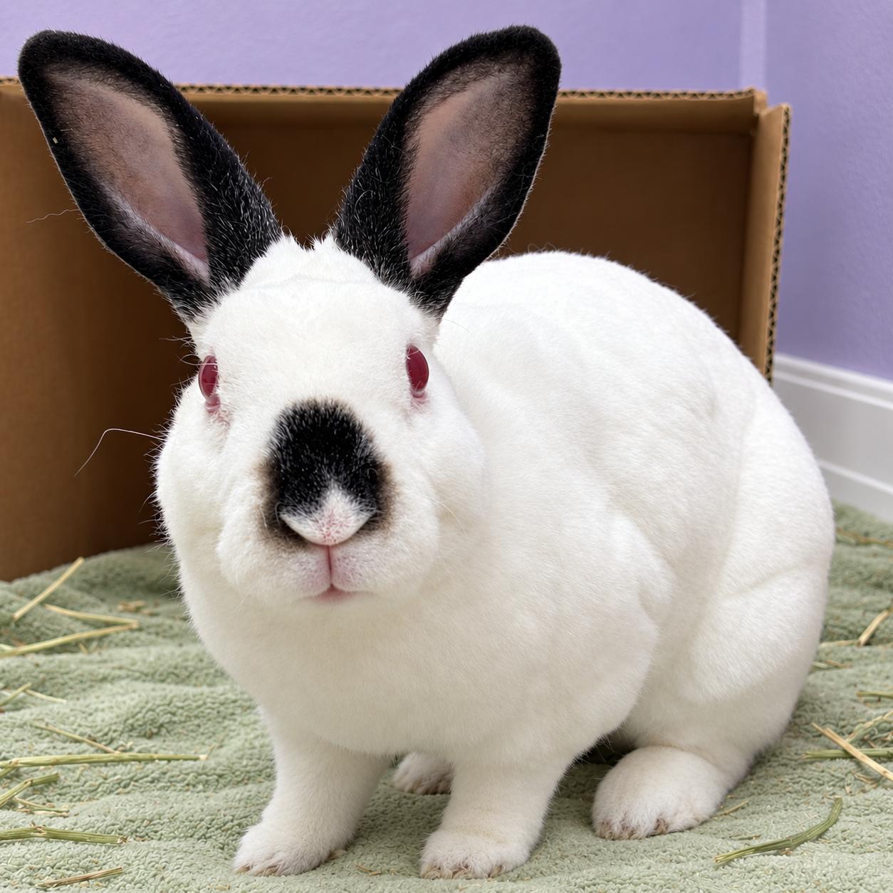 Franklin, Adoptable, Adult Male Mini Rex & Himalayan.