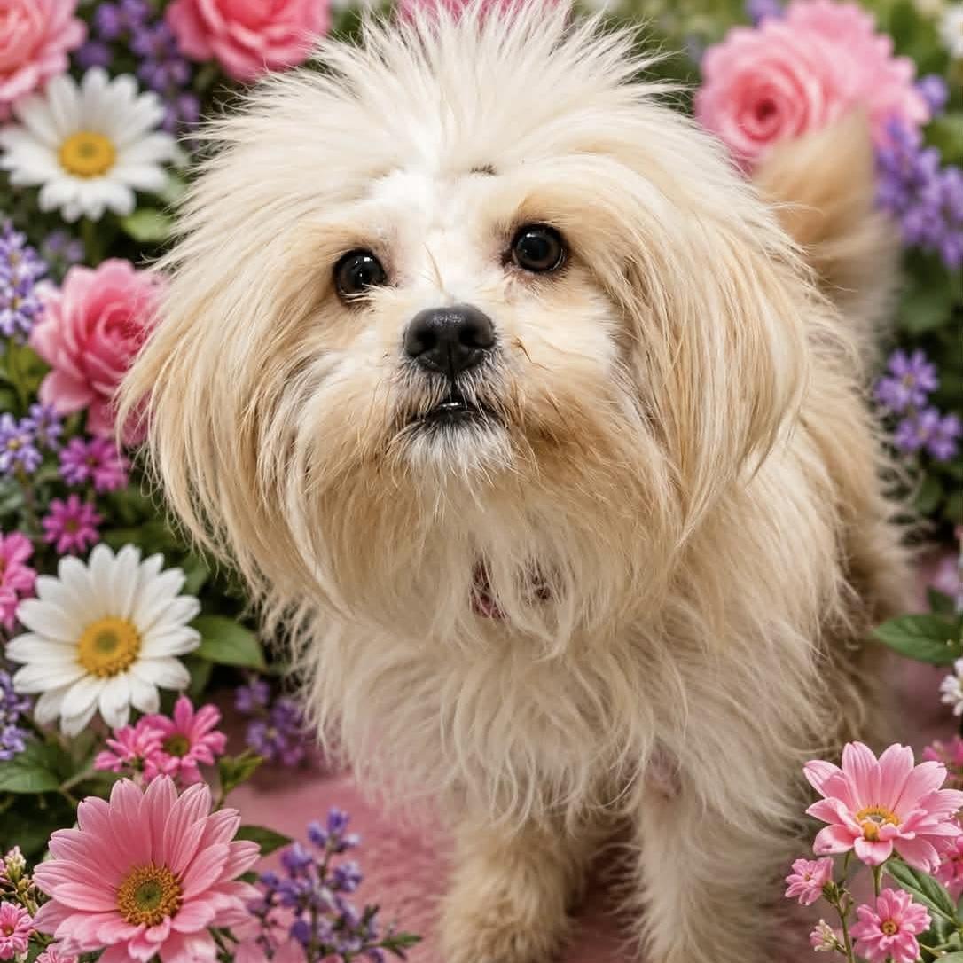 Marshmallow Fluff (20260802-02), adopted, Adult Female Maltese.