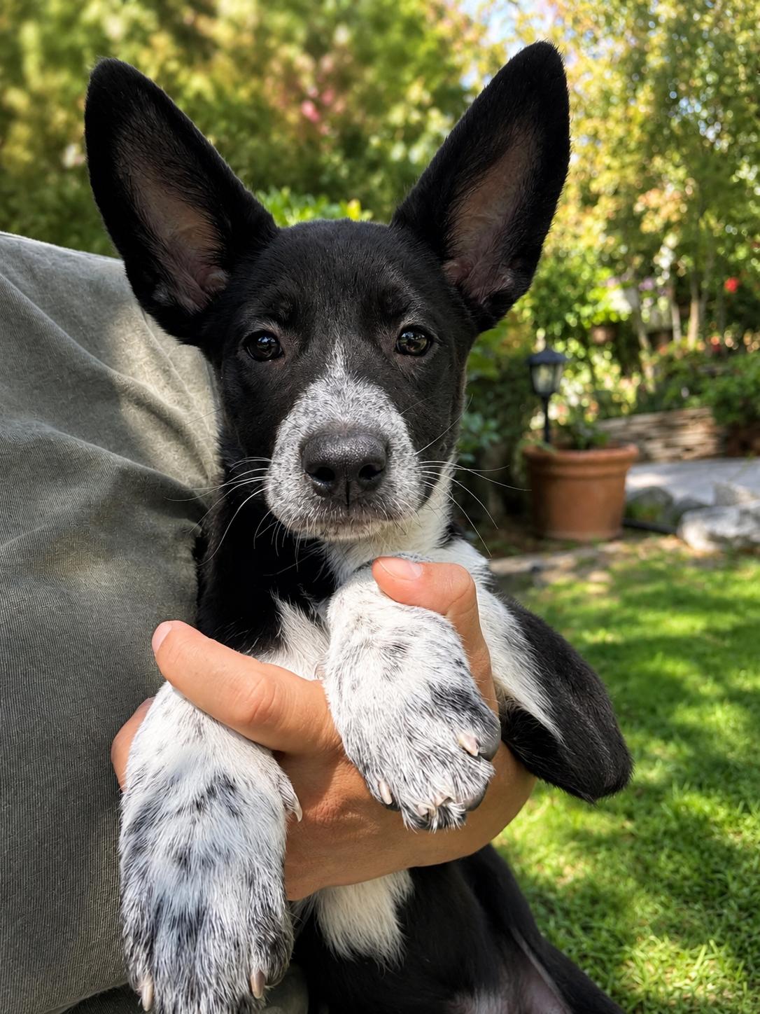 Athena, Adopted, Puppy Female Australian Shepherd.