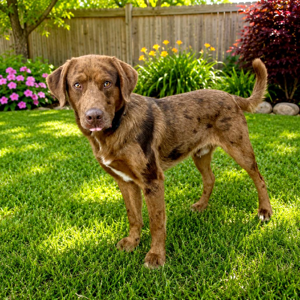 Beauregard, Adoptable, Adult Male Chocolate Labrador Retriever & Mixed Breed.