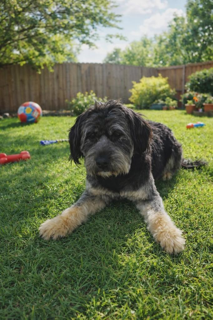 Apollo, Adoptable, Young Male Labrador Retriever & Poodle.