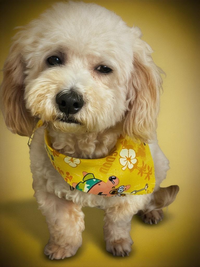 Simba, adopted, Adult Male Poodle (Toy) & Bichon Frise.