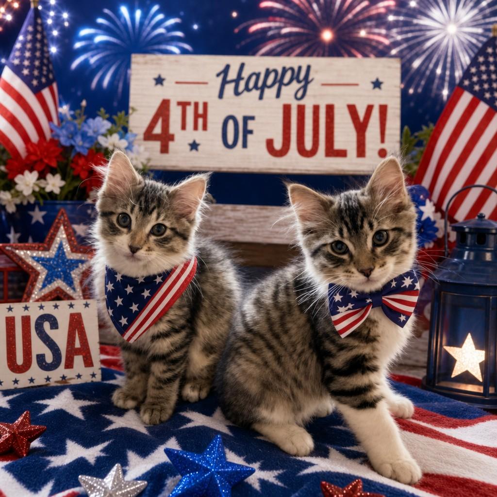 Tater and Tot, adopted, Kitten Male Domestic Short Hair.