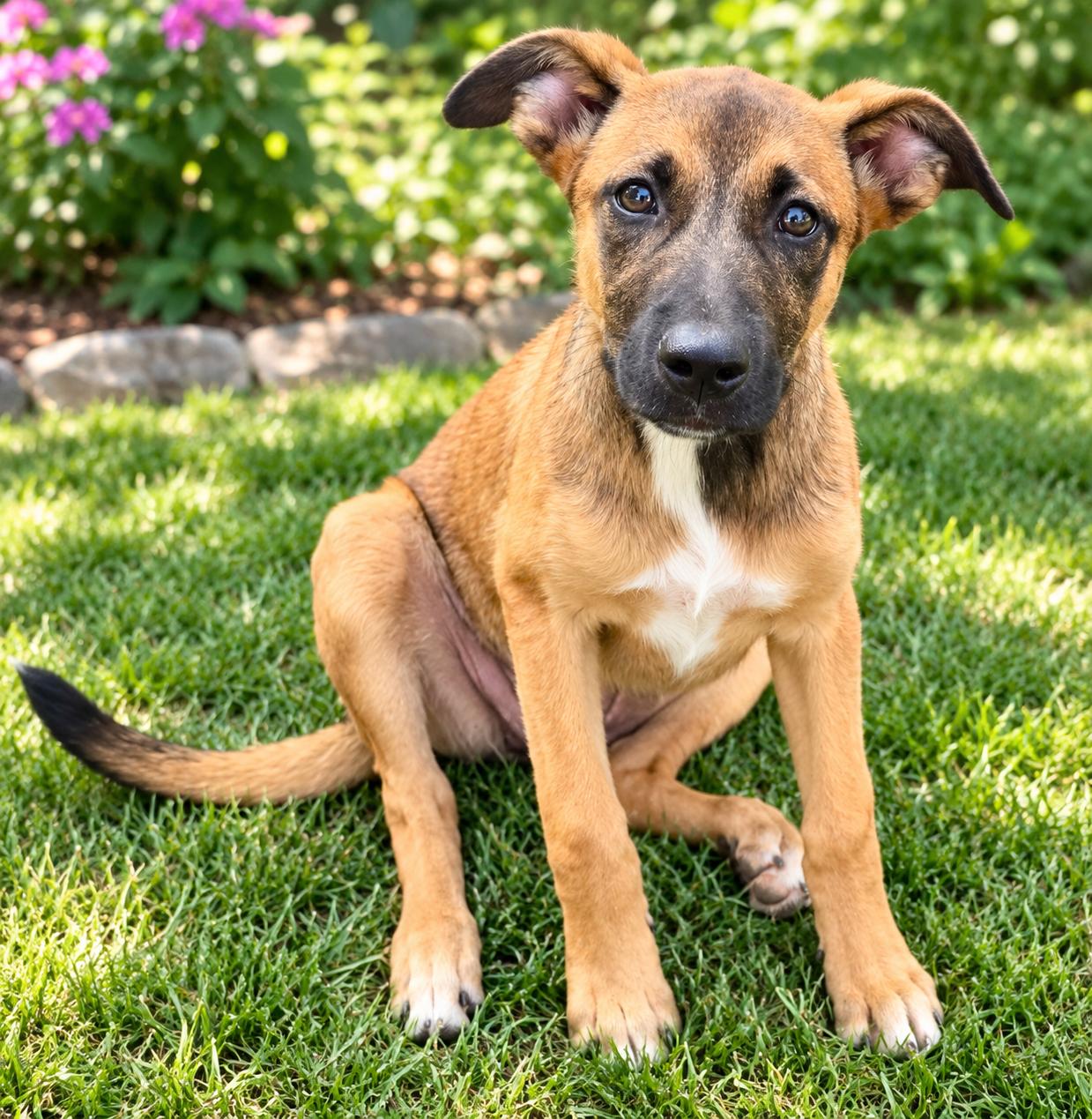 Jasmine, Adopted, Puppy Female German Shepherd Dog.