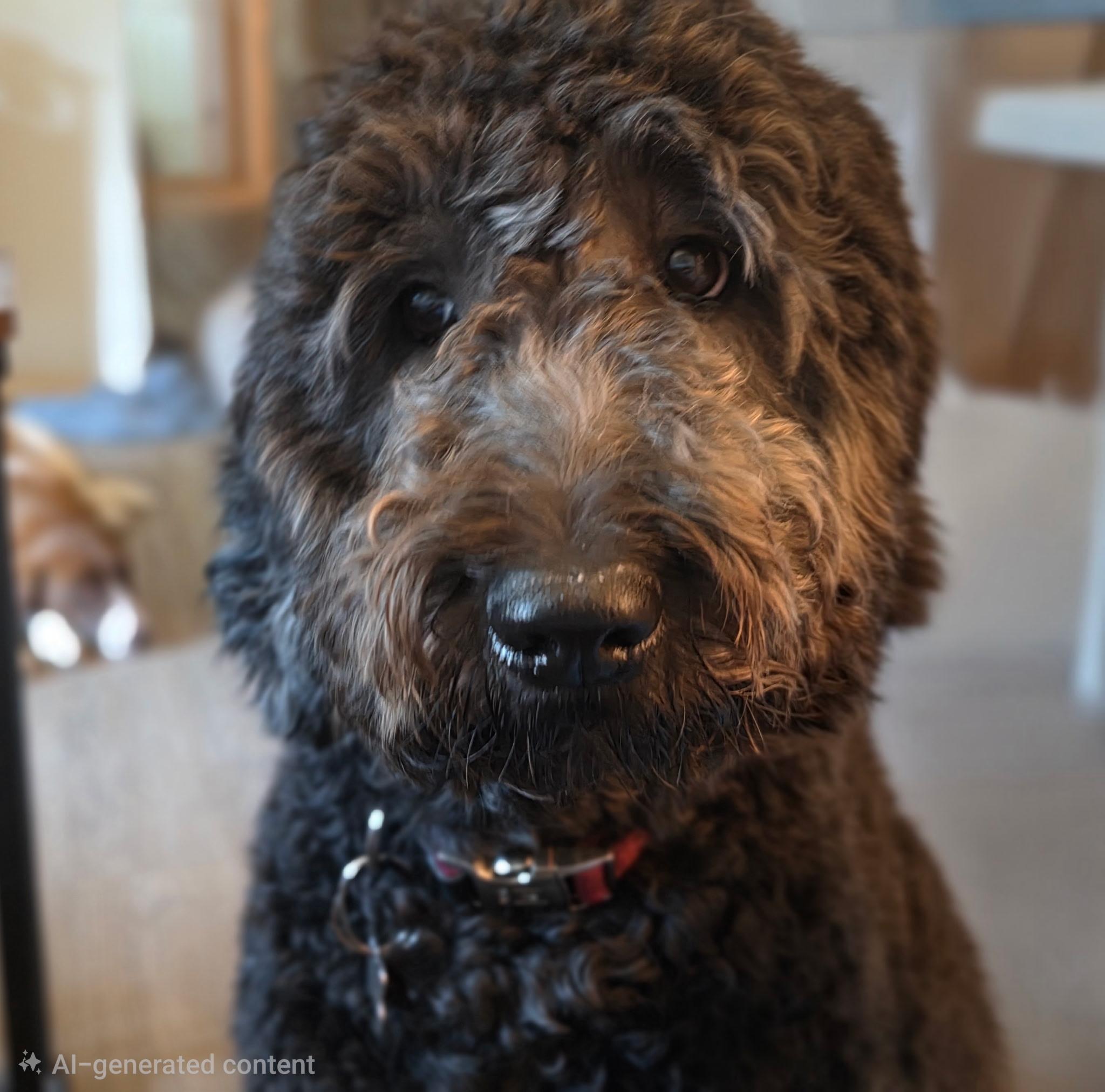 Cookie, adopted, Young Female Standard Poodle & Poodle.