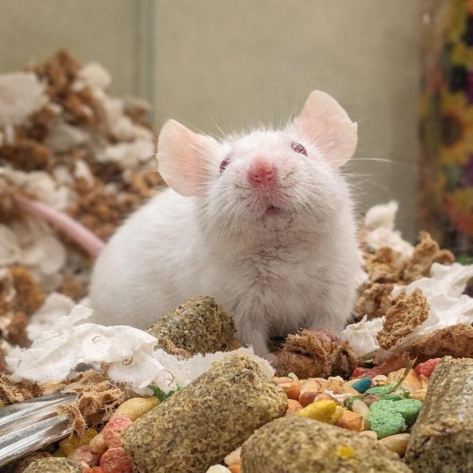 Sargent Pocket Lint, adopted, Adult Male Mouse.