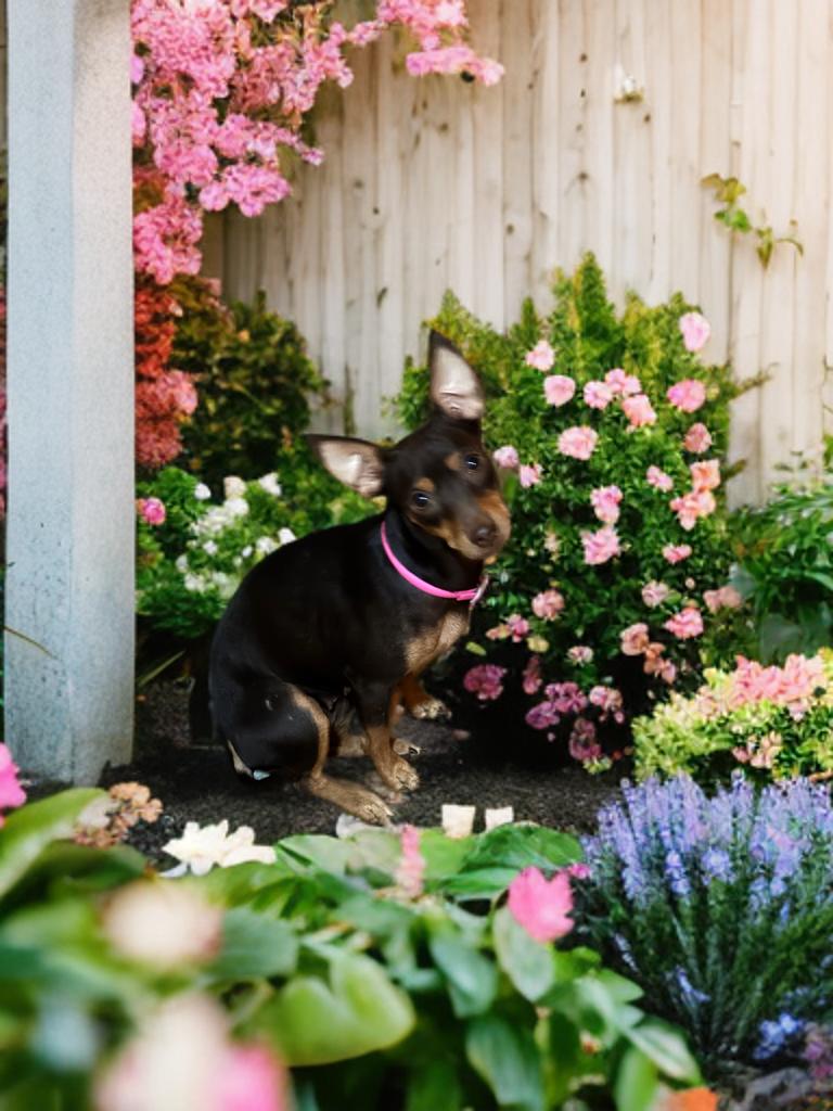 Zyrah, ADOPTABLE, Young Female Miniature Pinscher.