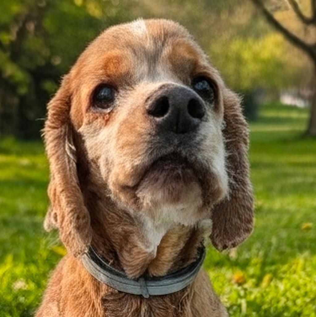 Turbo, Adopted, Senior Male Cocker Spaniel.