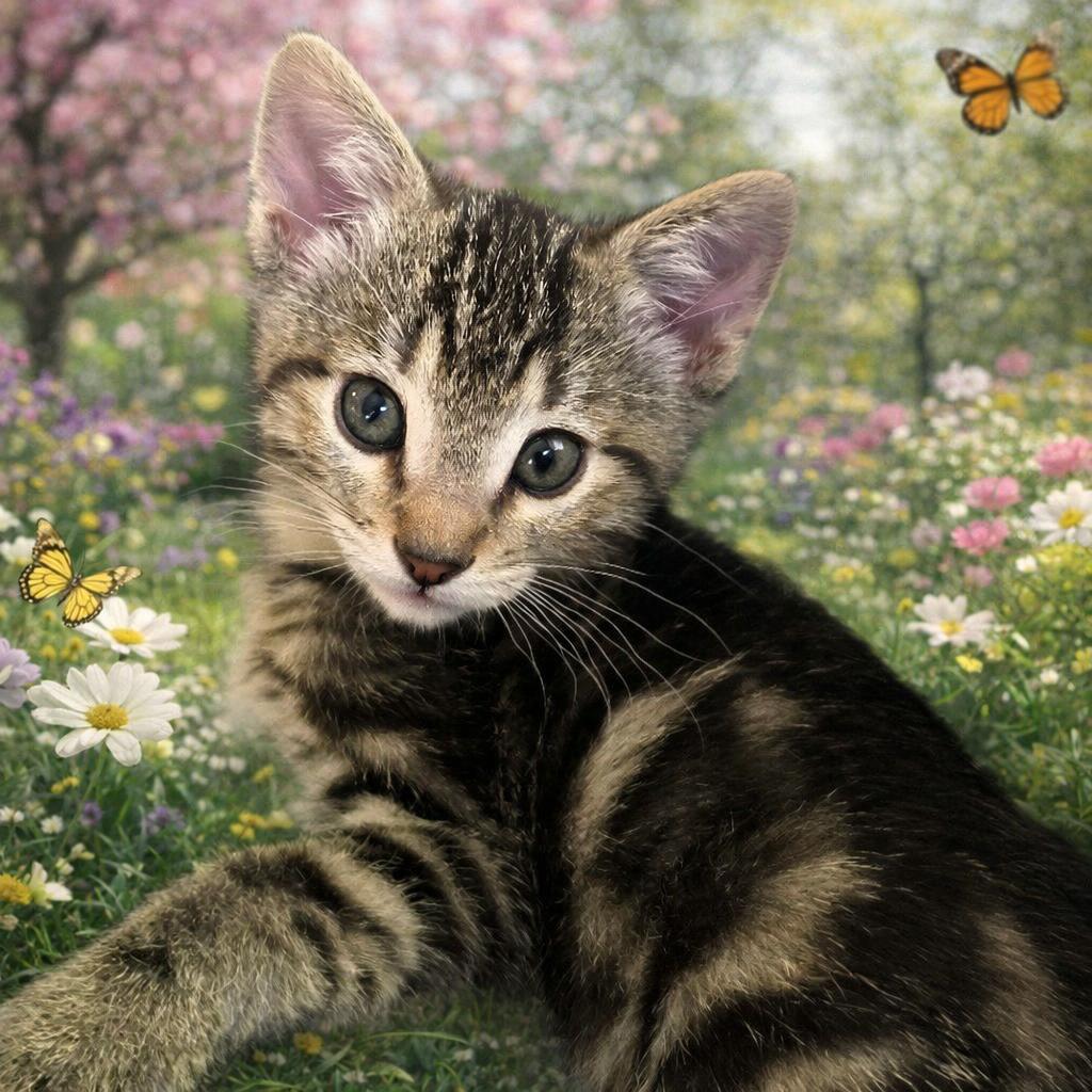 Santita, adopted, Kitten Female Domestic Short Hair.