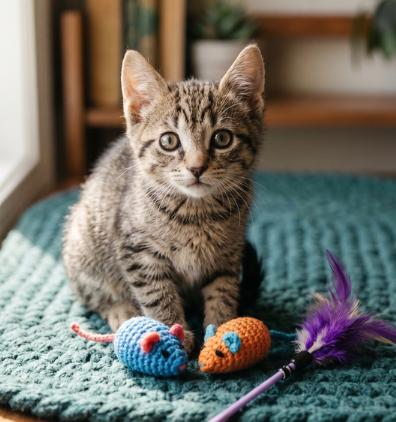 Tobby, ADOPTABLE, Kitten Male American Bobtail.