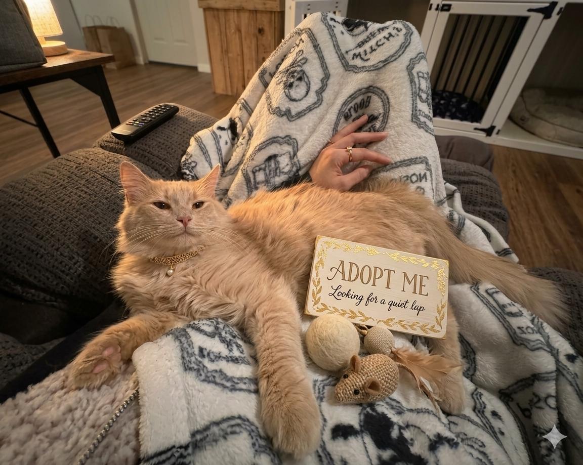 Enlarge Copper - Sweet and affectionate- Sweet and affectionate, a Adopted Domestic Long Hair in Waukesha, WI image 2/4