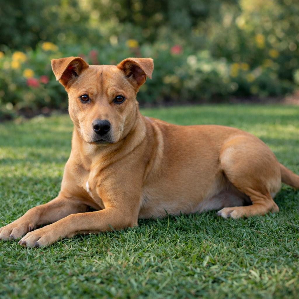 Ginger, Adoptable, Adult Female Treeing Walker Coonhound & Labradoodle.
