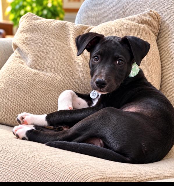 Rori, Adoptable, Young Female Black Labrador Retriever.