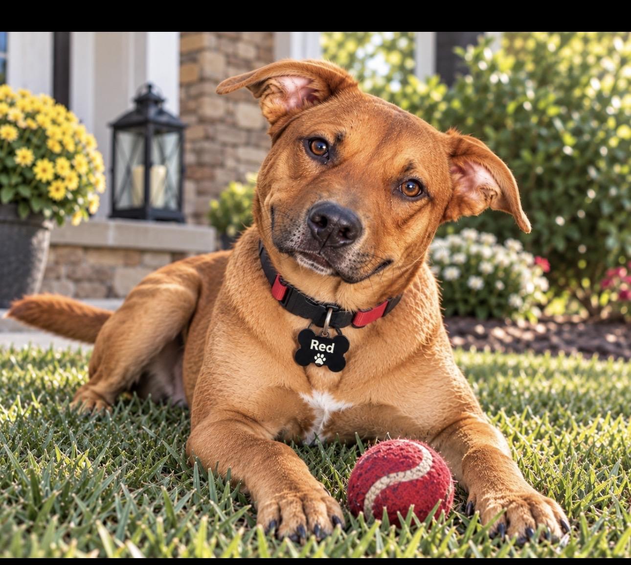 Enlarge Red, a Adoptable mixed breed in CUMMING, GA image 1/6