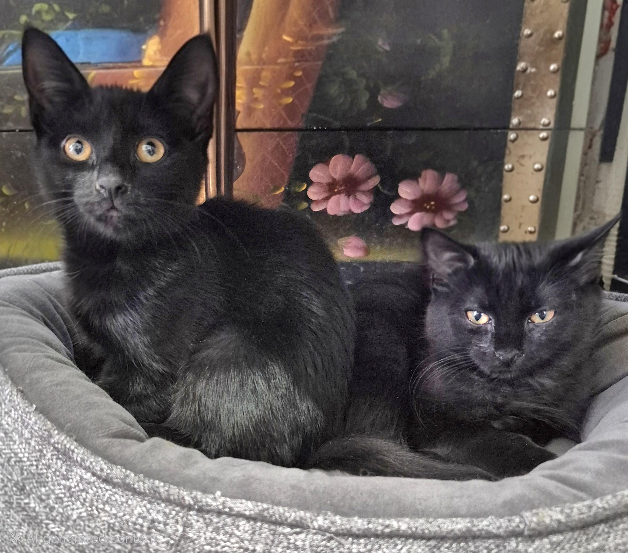 Enlarge Tabitha and Buffy, a ADOPTABLE Domestic Medium Hair in Attleboro, MA image 1/3