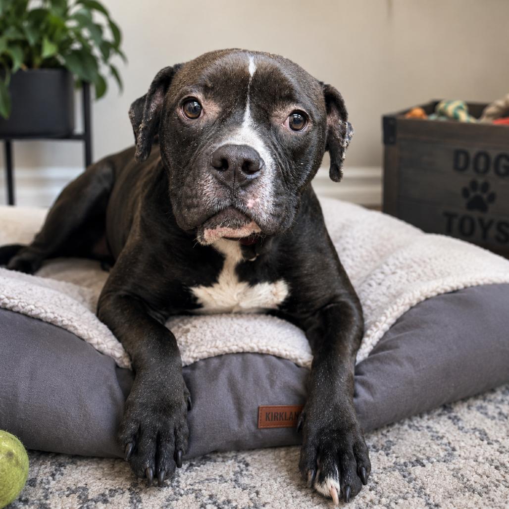 Bowser, Adoptable, Adult Male English Bulldog & Mixed Breed.