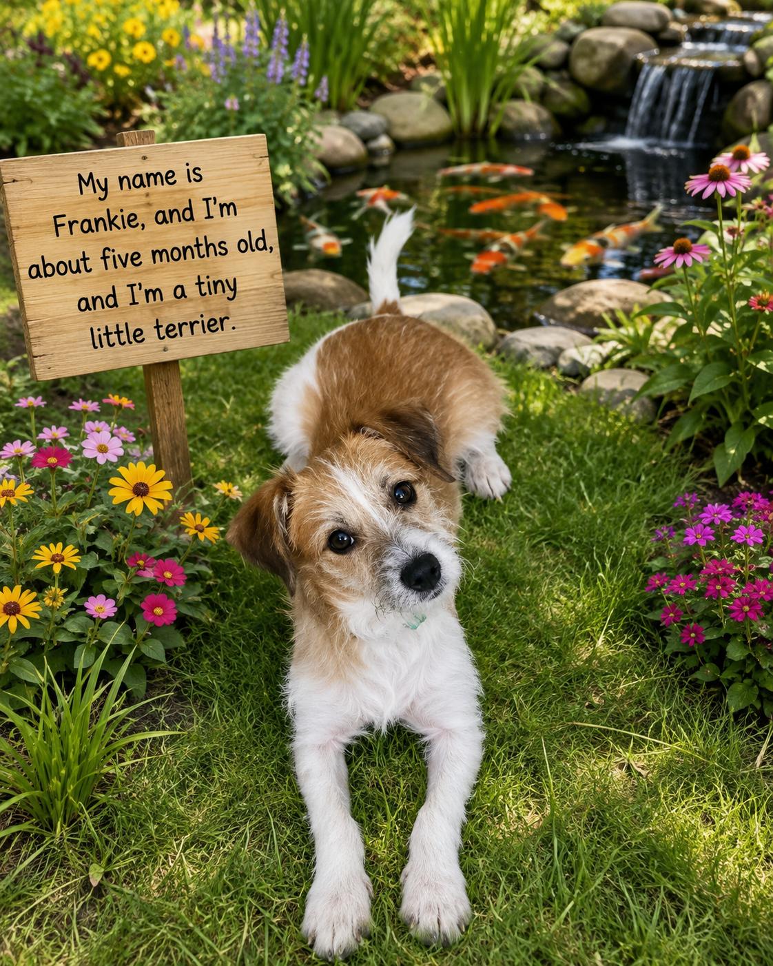Frankie, Adoptable, Young Male Terrier & Jack Russell Terrier.