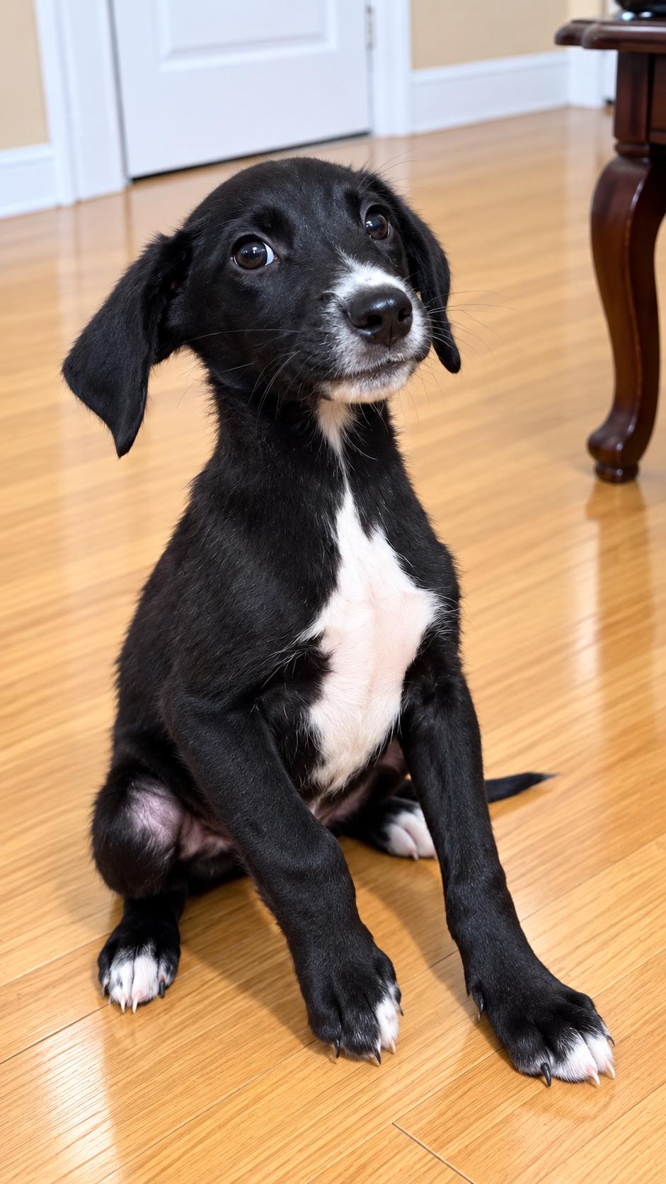 PAUL, Adoptable, Young Male Black Labrador Retriever.
