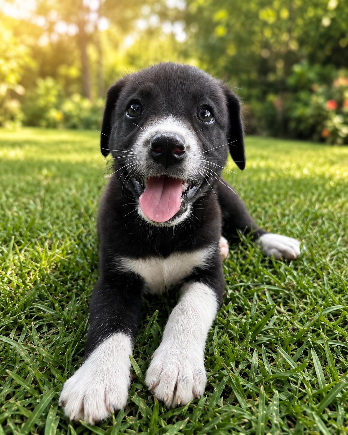 Minnie, ADOPTABLE, Puppy Female Great Dane & Black Labrador Retriever.