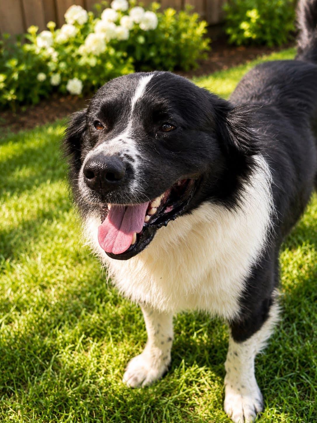 Luci, adopted, Adult Male Great Pyrenees & Border Collie.