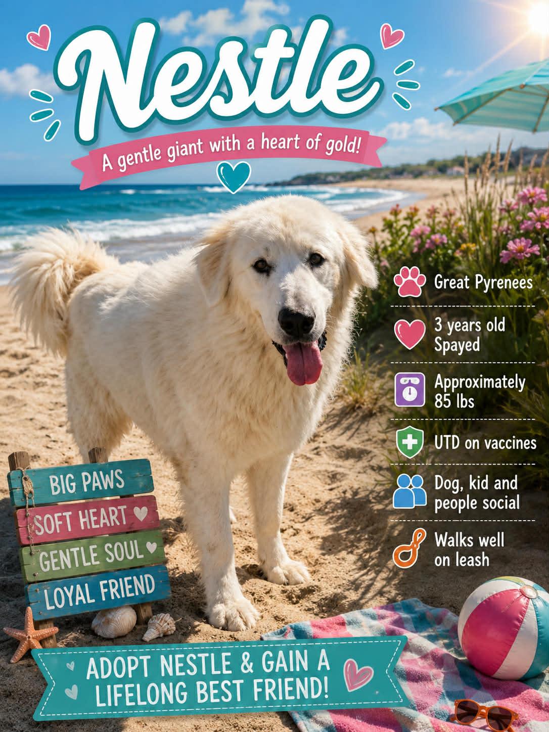 Nestle, an adoptable mixed breed in Ashland, KY image 1/3