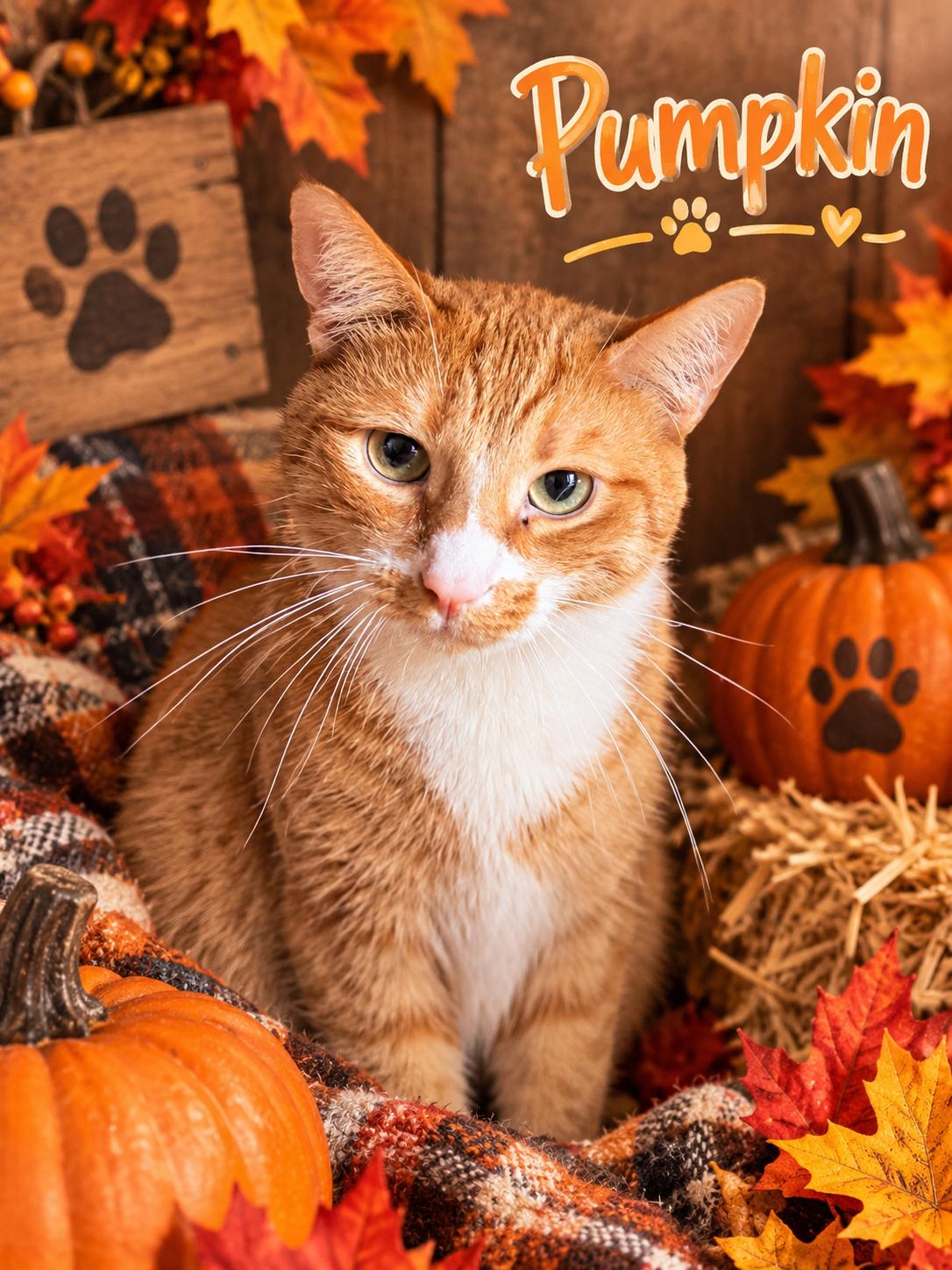 Pumpkin, ADOPTABLE, Adult Male Domestic Short Hair.