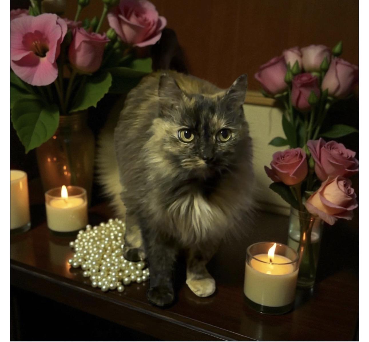 Maeloria, ADOPTABLE, Adult Female Domestic Medium Hair.