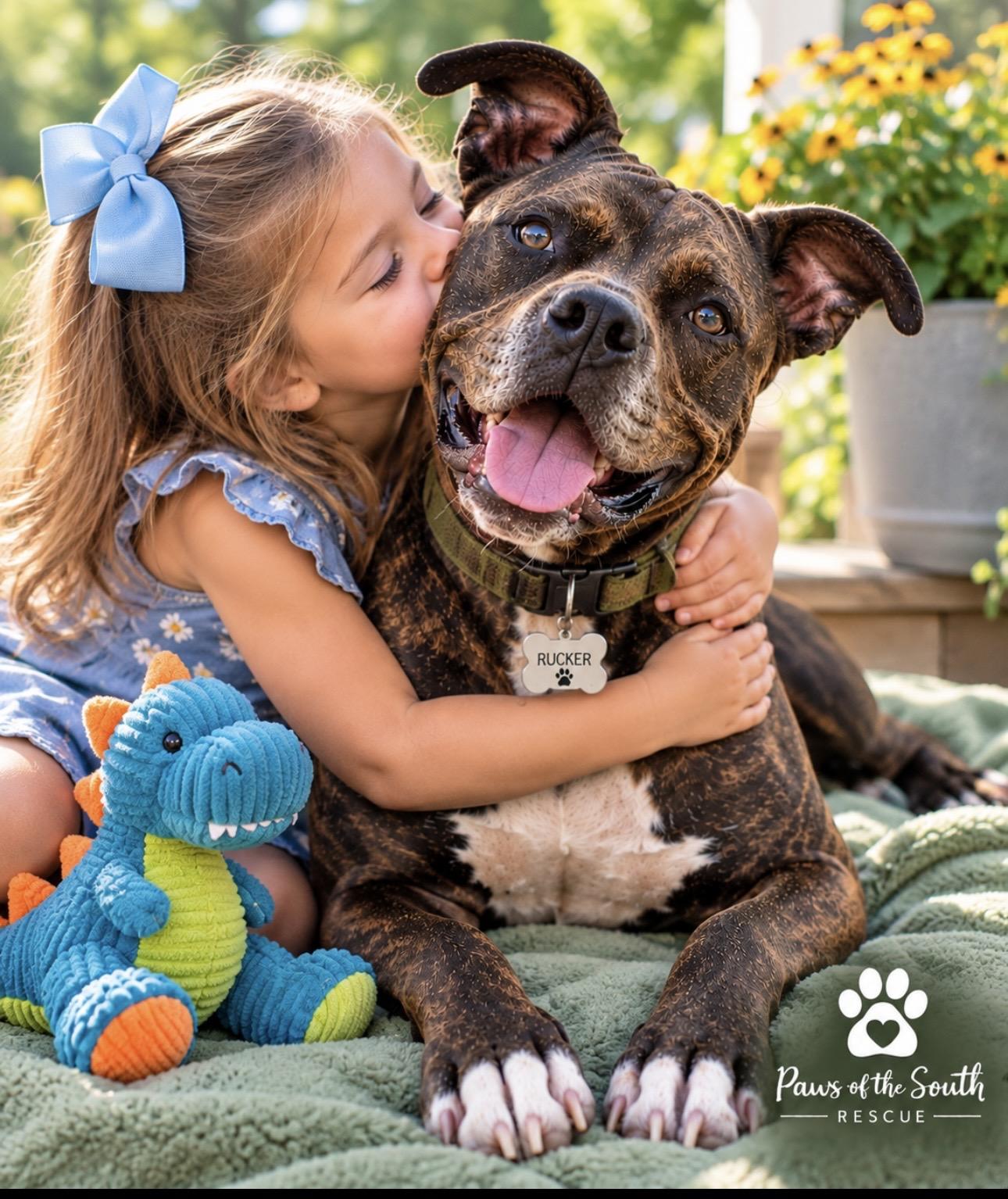 Rucker, Adoptable, Adult Male Pit Bull Terrier & Labrador Retriever.