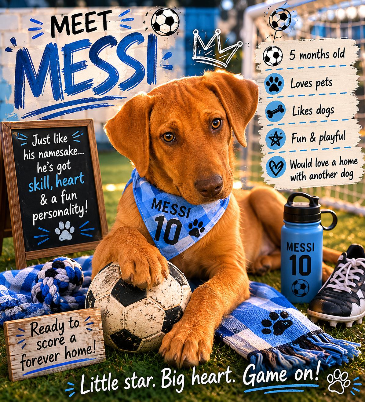Enlarge Messi, a ADOPTABLE Mixed Breed in Eureka, MO image 2/2