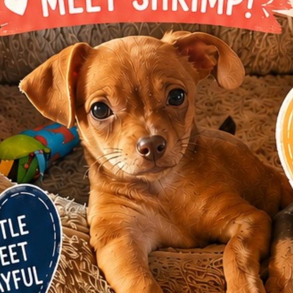 Shrimp, Adoptable, Puppy Male Chihuahua & Dachshund.