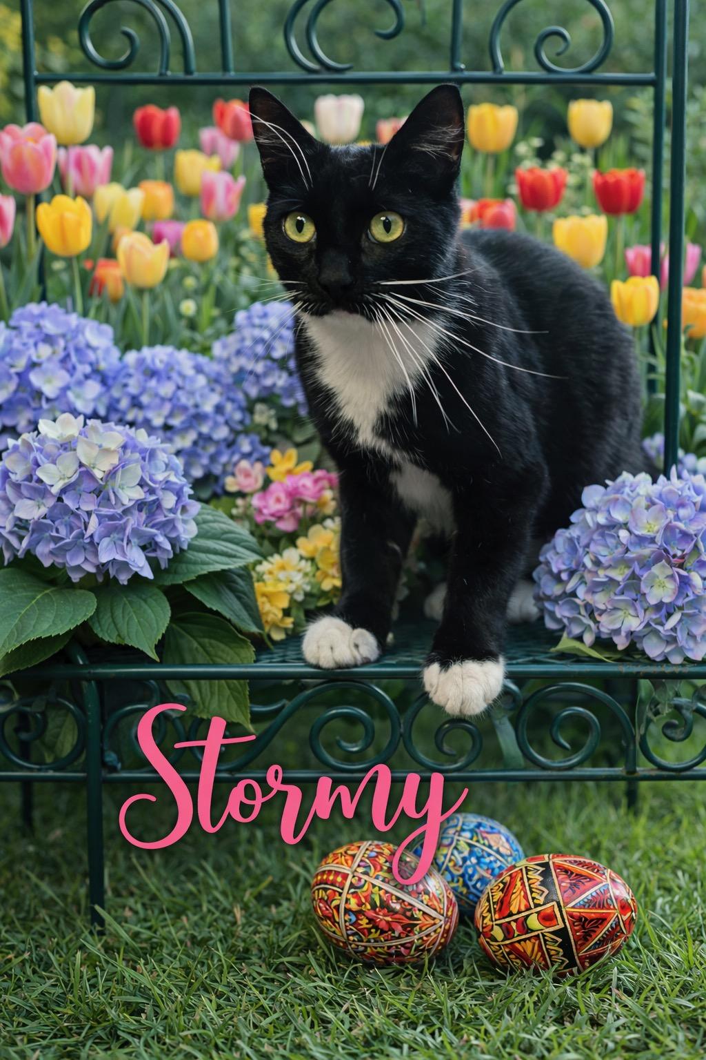 Enlarge Stormy, a ADOPTABLE Domestic Short Hair in West Pittston, PA image 5/5