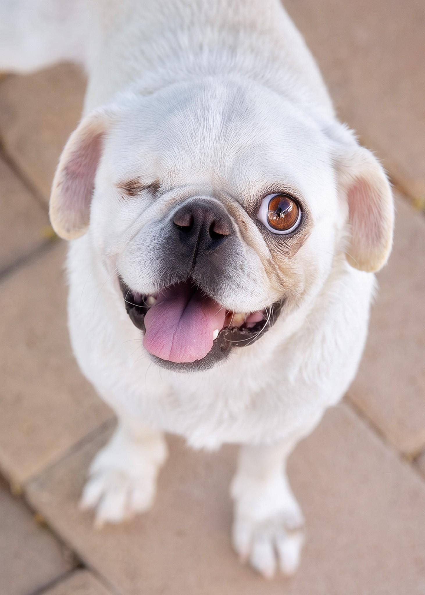 Lilypad, Adoptable, Adult Female Pug.