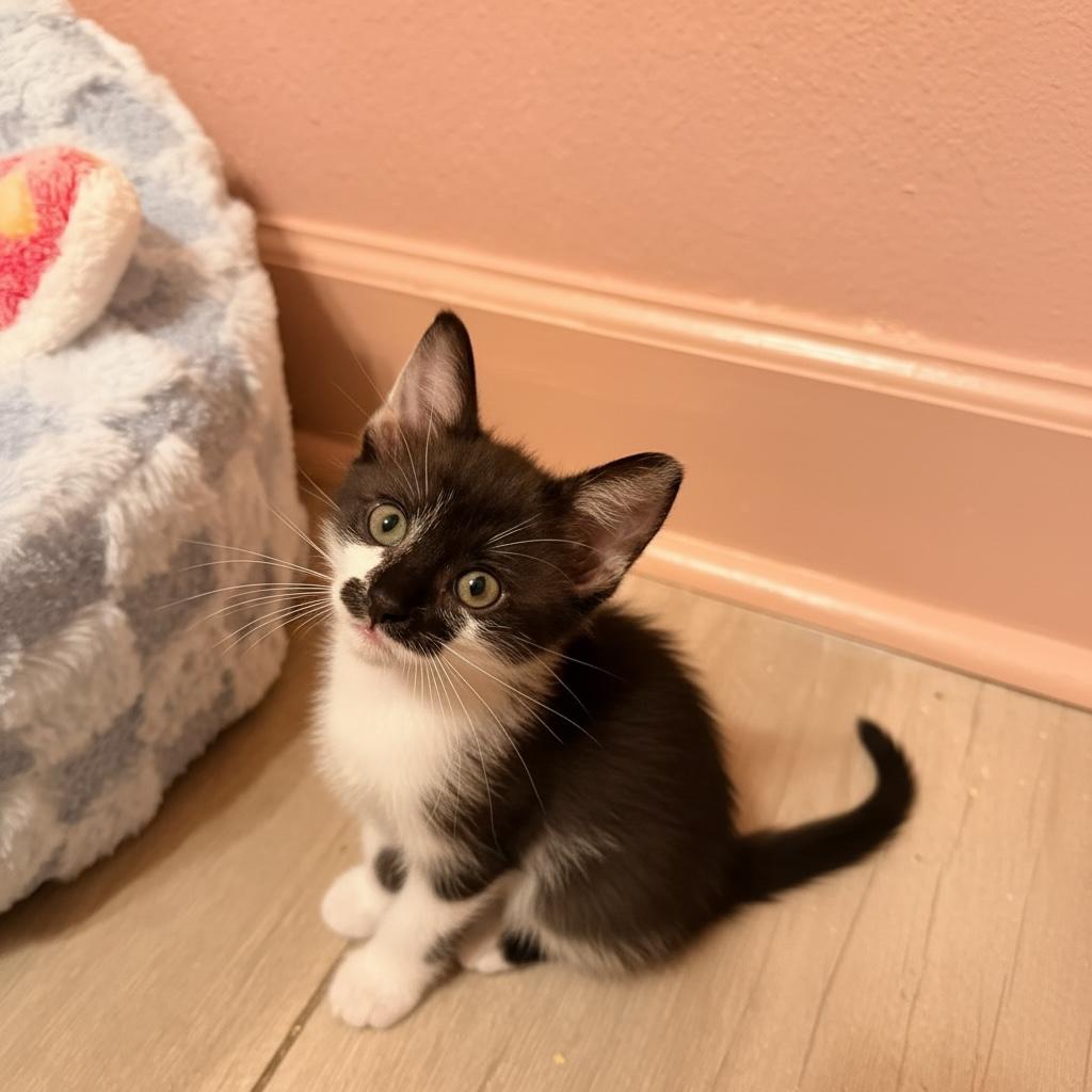 Mucca, Adoptable, Kitten Female Domestic Short Hair.