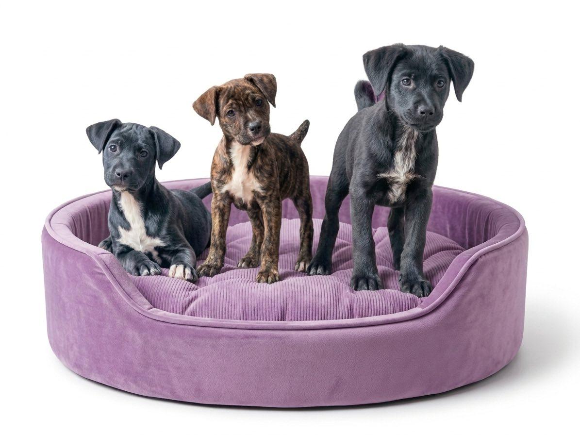 Ivys puppies Violet, Lola and Honey (male), ADOPTABLE, Puppy Male Mixed Breed.