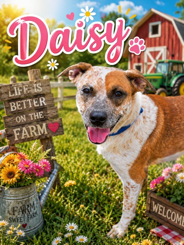 DAISY, Adoptable, Young Female Australian Cattle Dog / Blue Heeler.