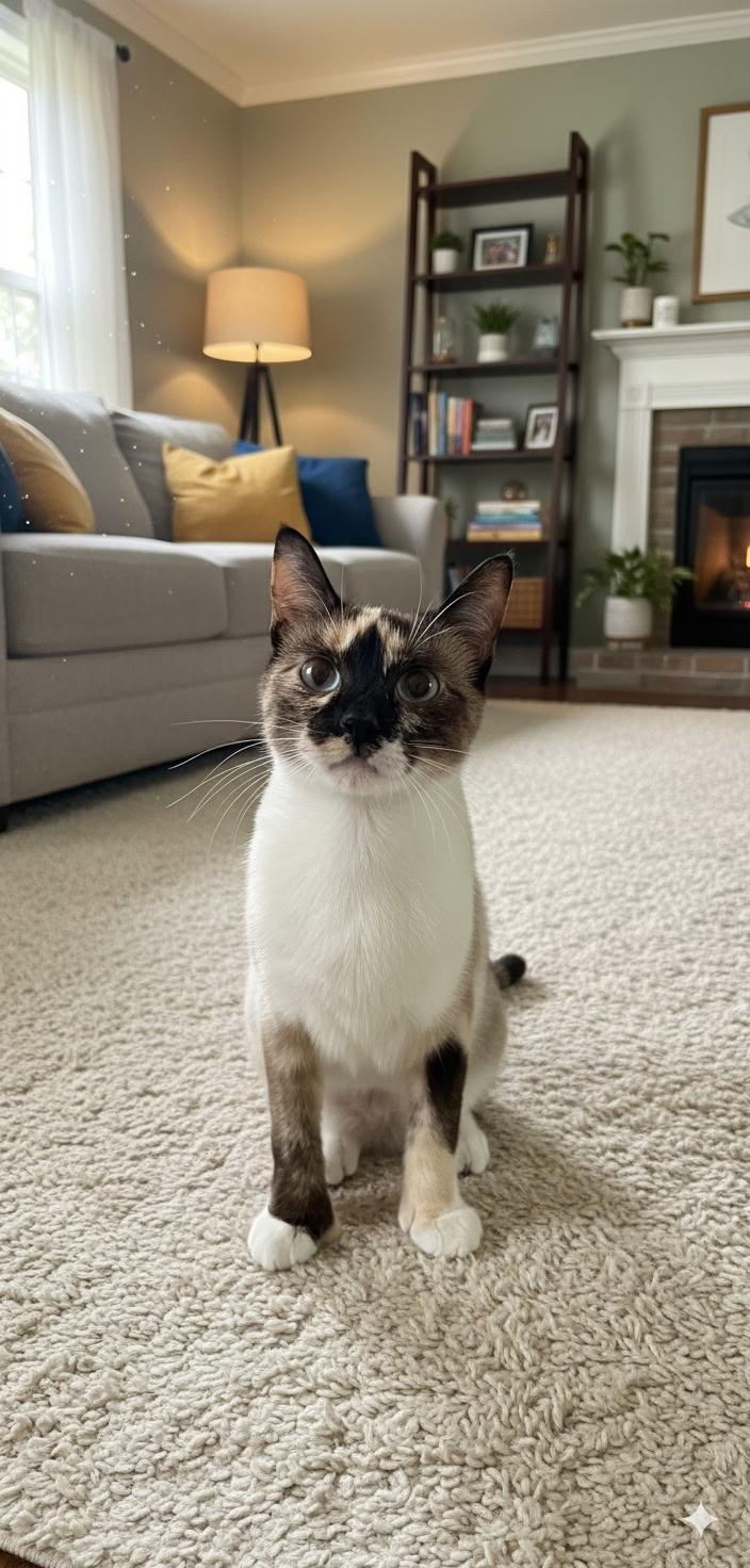 Nutmeg , adopted, Young Female Siamese & Snowshoe.