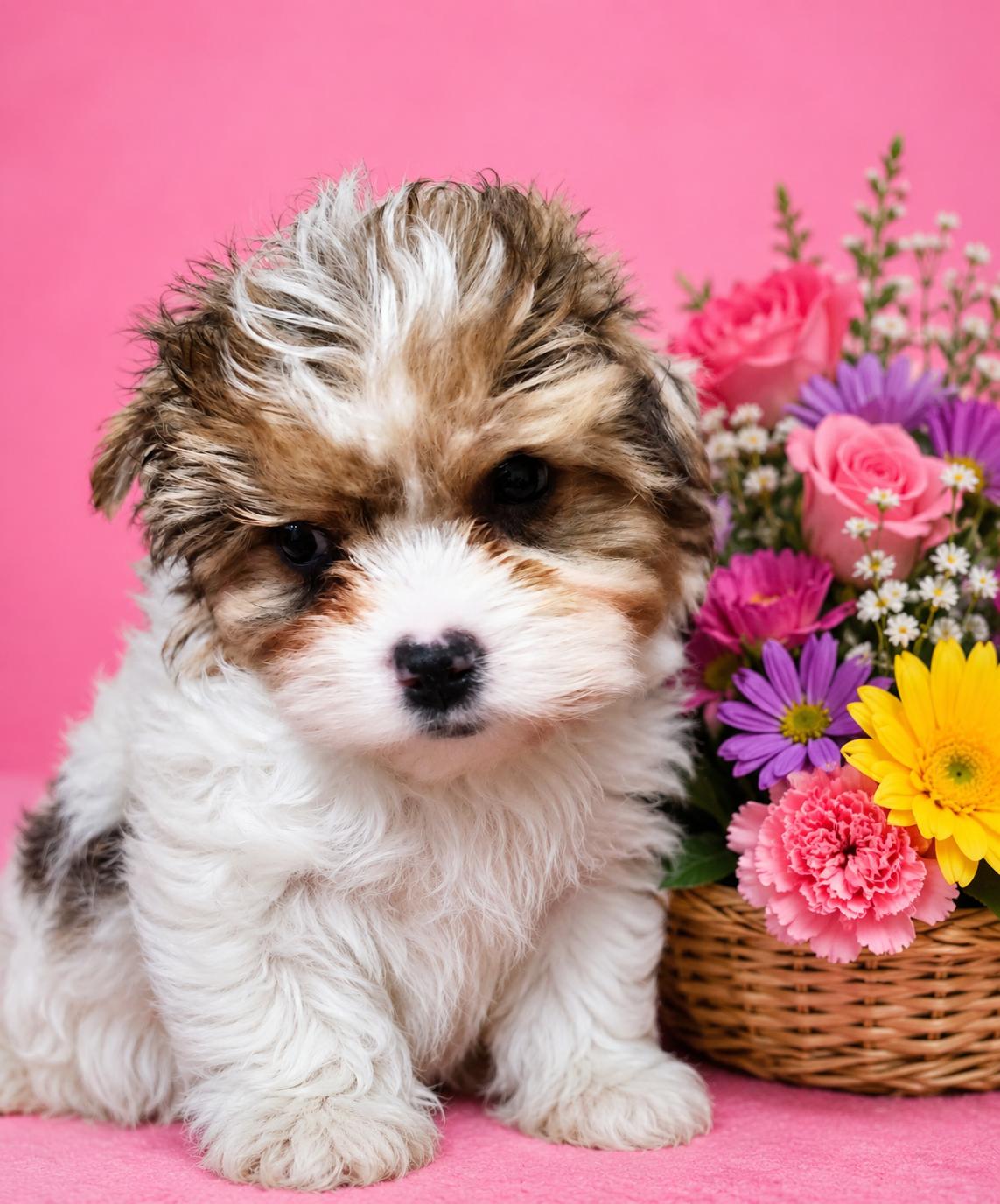 Kimmie (Biewer Terrier), adopted, Puppy Female Yorkshire Terrier.