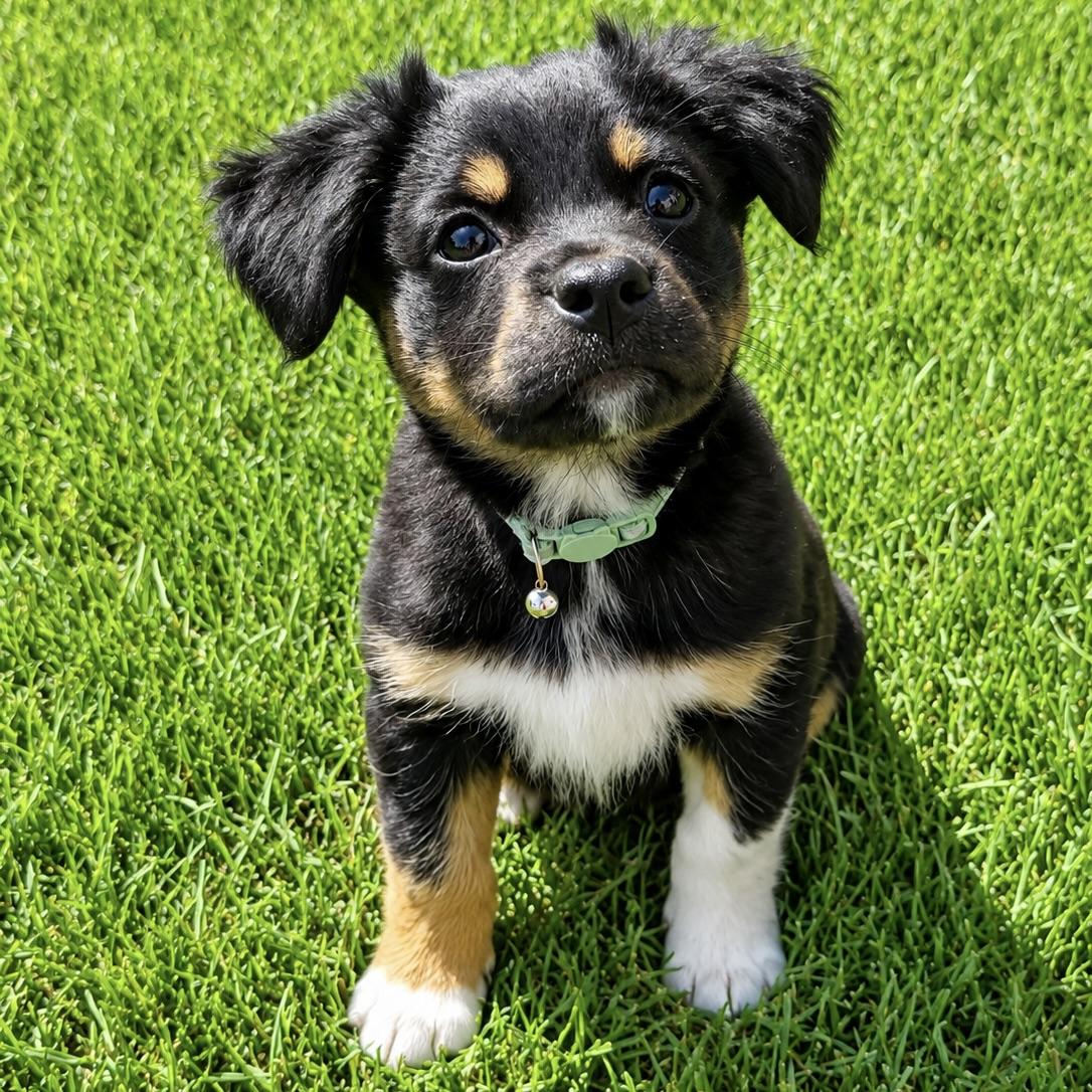 Maverick, adopted, Puppy Male English Setter & Australian Shepherd.