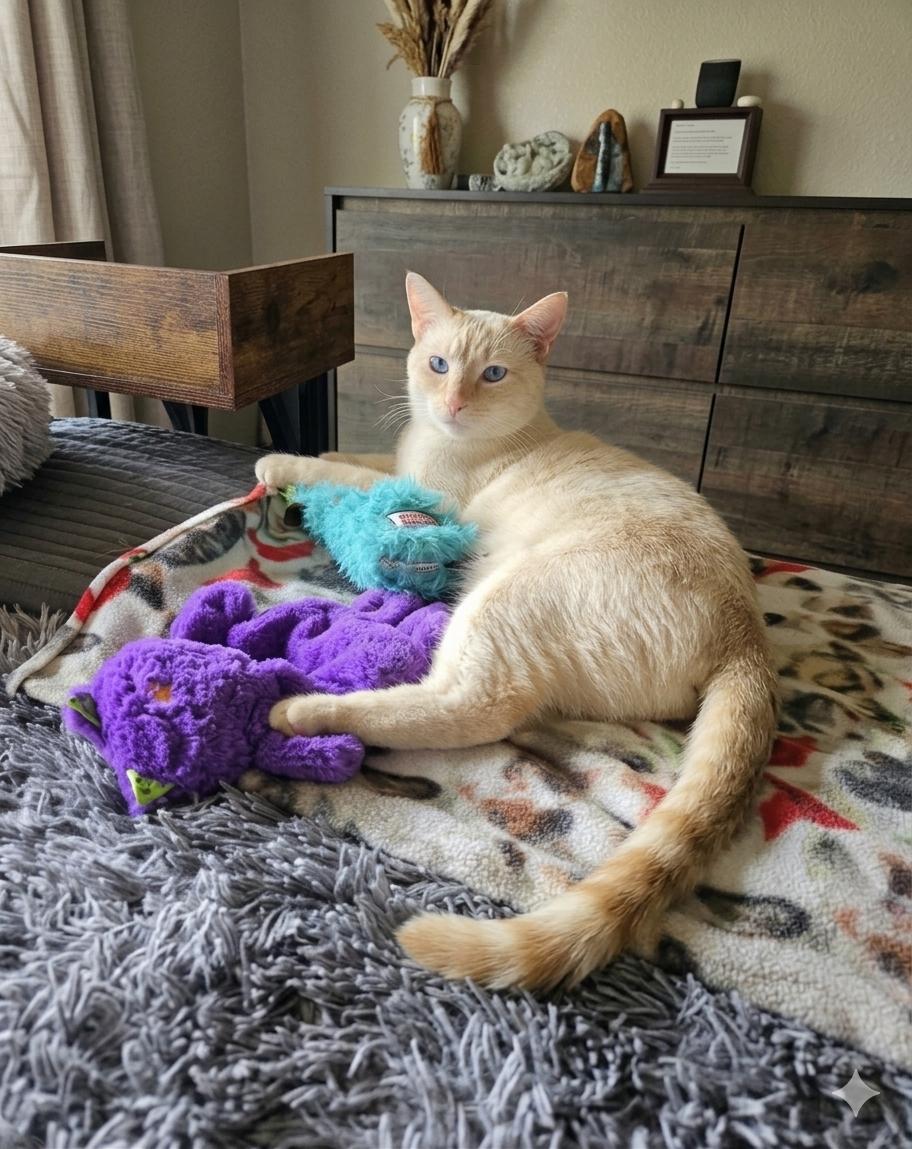 Salmon - Flame point Siamese, a Adoptable Siamese in Muskego, WI image 2/6