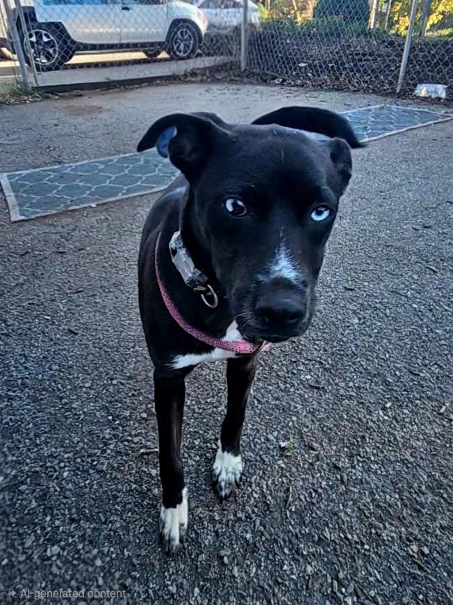 Blue, Adoptable, Young Male Feist & Husky.
