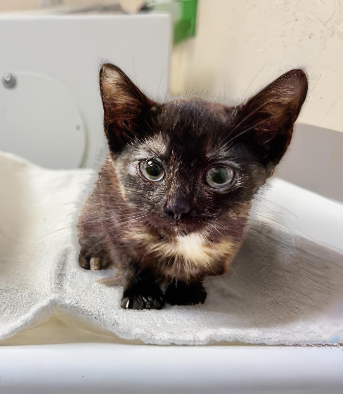Asia, Adopted, Kitten Female Domestic Short Hair.