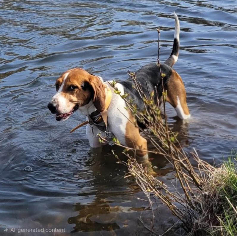 Buddy, Adoptable, Adult Male Treeing Walker Coonhound.